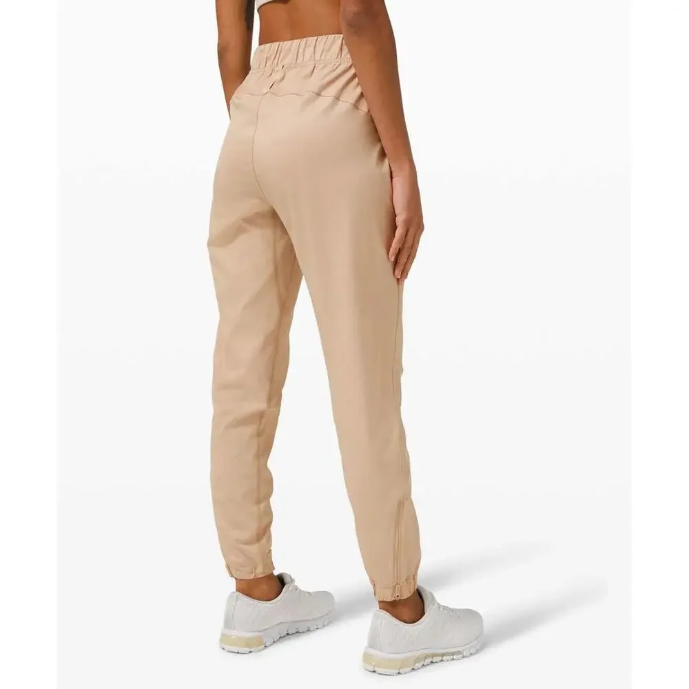 Lululemon Women's Tan "Cafe au Lait" Adapted State Jogger - Size 10 - Picture 2 of 7
